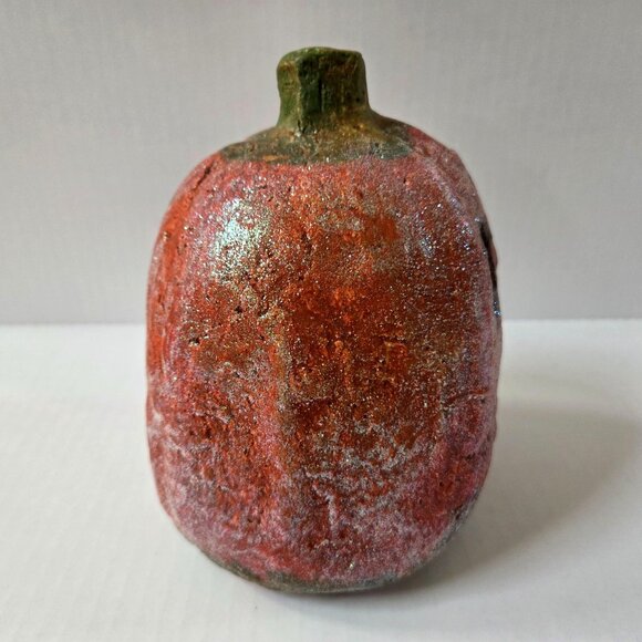 Teena Flanner Jack O Lantern Halloween Pumpkin Figure Primitive Glitter MCF - Picture 3 of 9